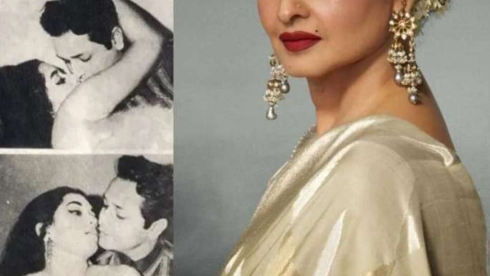 Rekha 1st Kissisng Scene